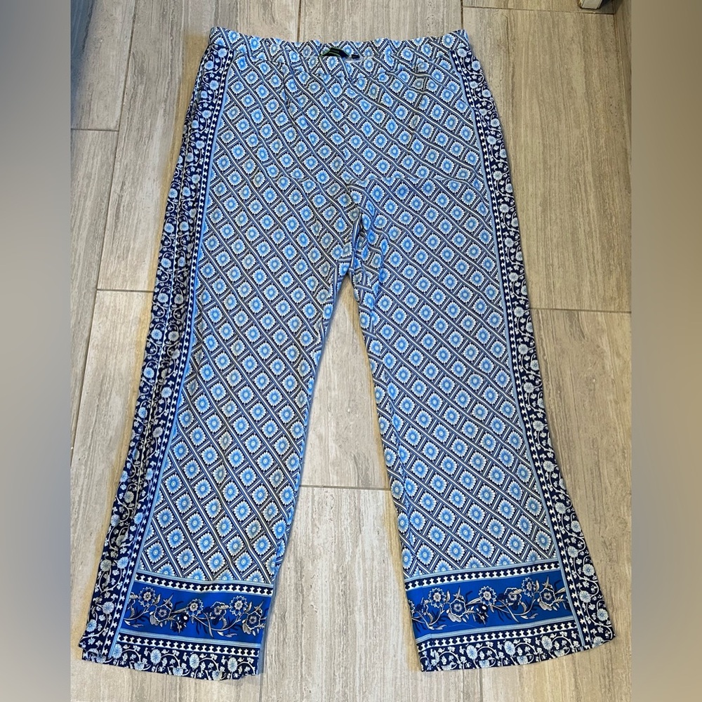 Beautiful Blue C. Wonder pull on pants w/ elastic waist size 20w 2 side pockets
